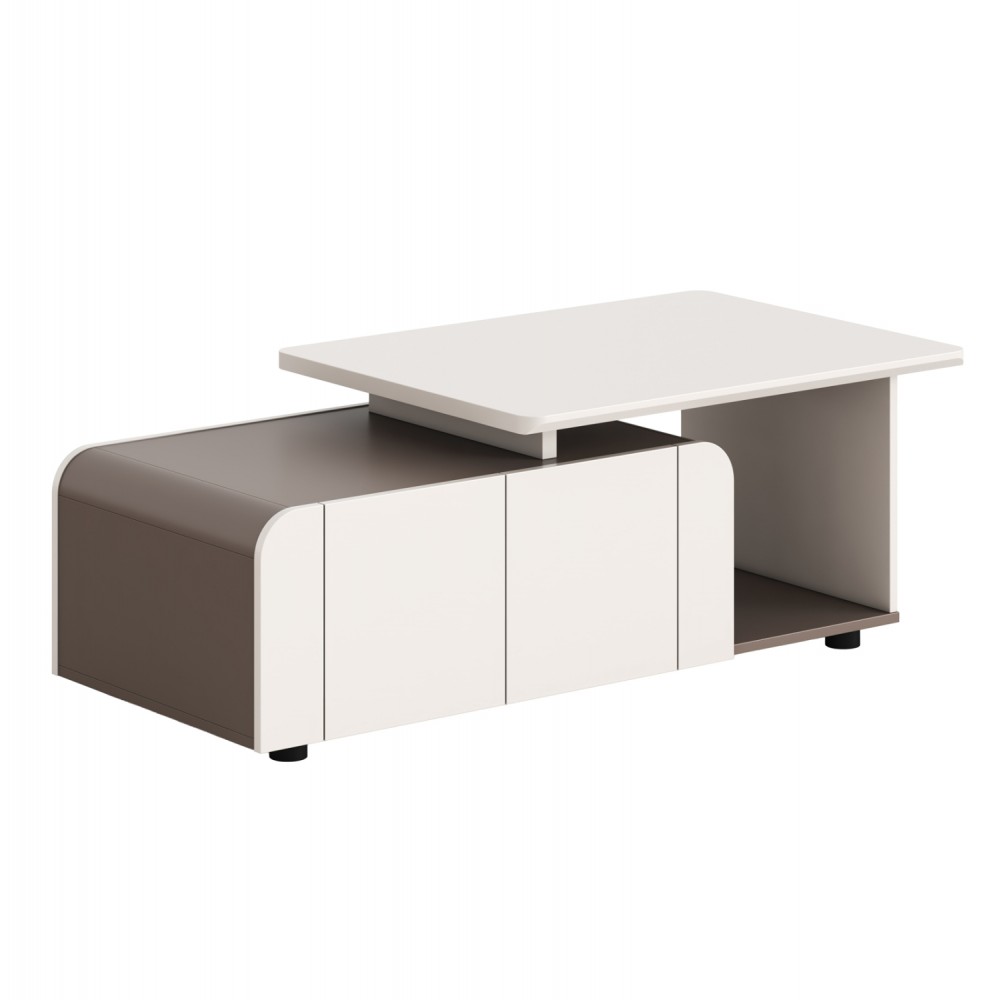 ΝΤΟΥΛΑΠΙ ΓΡΑΦΕΙΟΥ ΣΕΙΡΑ NEWLINE HM18285 ΜΕΛΑΜΙΝΗ ΣΕ ΚΡΕΜ-ΑΝΟΙΧΤΟ ΚΑΦΕ 120x60x42Υεκ