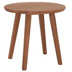 TΡΑΠΕΖΙ ΤΡΑΠΕΖΑΡΙΑΣ ΣΤΡΟΓΓΥΛΟ DANTE HM6379 ΞΥΛΟ TEAK Φ80x75Υεκ.