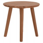 TΡΑΠΕΖΙ ΤΡΑΠΕΖΑΡΙΑΣ ΣΤΡΟΓΓΥΛΟ DANTE HM6379 ΞΥΛΟ TEAK Φ80x75Υεκ.