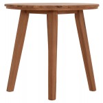 TΡΑΠΕΖΙ ΤΡΑΠΕΖΑΡΙΑΣ ΣΤΡΟΓΓΥΛΟ DANTE HM6379 ΞΥΛΟ TEAK Φ80x75Υεκ.