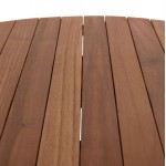 TΡΑΠΕΖΙ ΤΡΑΠΕΖΑΡΙΑΣ ΣΤΡΟΓΓΥΛΟ DANTE HM6379 ΞΥΛΟ TEAK Φ80x75Υεκ.