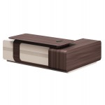 ΓΡΑΦΕΙΟ ΑΡΙΣΤΕΡΗ ΓΩΝΙΑ ΣΕΙΡΑ PRESIDENT HM2146L ΜΕΛΑΜΙΝΗ ΣΕ ΚΑΡΥΔΙ-ΜΠΕΖ 240x180x76Υεκ