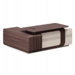 ΓΡΑΦΕΙΟ ΔΕΞΙΑ ΓΩΝΙΑ ΣΕΙΡΑ PRESIDENT HM2147R ΜΕΛΑΜΙΝΗ ΣΕ ΚΑΡΥΔΙ-ΜΠΕΖ 200x160x76Υεκ