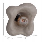 ΕΠΙΤΟΙΧΙΟ ΦΩΤΙΣΤΙΚΟ LUXON HM4701.03M FIBER CEMENT ΣΕ ΓΚΡΙ 28x15x28Υεκ.