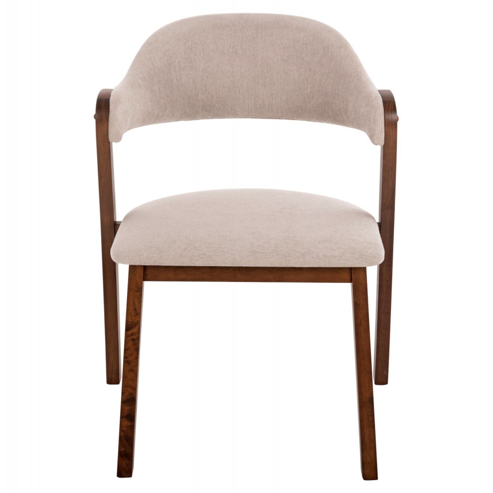 ΚΑΡΕΚΛΑ RIDER HM9734.02 RUBBERWOOD ΣΕ ΚΑΡΥΔΙ-ΥΦΑΣΜΑ ΕΚΡΟΥ 59x59x83Yεκ.