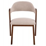 ΚΑΡΕΚΛΑ RIDER HM9734.02 RUBBERWOOD ΣΕ ΚΑΡΥΔΙ-ΥΦΑΣΜΑ ΕΚΡΟΥ 59x59x83Yεκ.