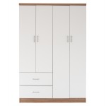 ΝΤΟΥΛΑΠΑ 4ΦΥΛΛΗ ME 2 ΣΥΡΤΑΡΙΑ BLAKELY HM339.06 SONAMA ΛΕΥΚΗ 120Χ42,5Χ180,5 εκ.