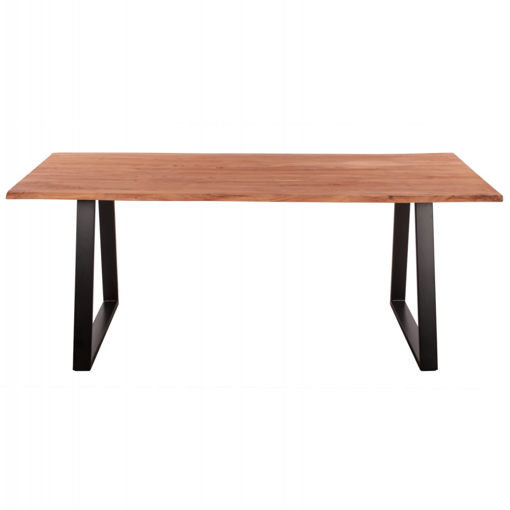 ΤΡΑΠΕΖΙ ΤΡΑΠΕΖΑΡΙΑΣ SOFIA SLIM HM8501.11 ΑΠΟ ΜΑΣΙΦ ΞΥΛΟ ΑΚΑΚΙΑΣ 200x100x77Υ εκ.