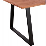 ΤΡΑΠΕΖΙ ΤΡΑΠΕΖΑΡΙΑΣ SOFIA SLIM HM8501.11 ΑΠΟ ΜΑΣΙΦ ΞΥΛΟ ΑΚΑΚΙΑΣ 200x100x77Υ εκ.