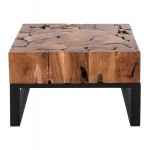 ΤΡΑΠΕΖΙ ΣΑΛΟΝΙΟΥ HM9354 ΑΠΟ ΜΑΣΙΦ ΞΥΛΟ ΤEAK ΦΥΣΙΚΟ 80X80X48Yεκ.