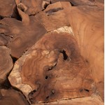 ΤΡΑΠΕΖΙ ΣΑΛΟΝΙΟΥ HM9354 ΑΠΟ ΜΑΣΙΦ ΞΥΛΟ ΤEAK ΦΥΣΙΚΟ 80X80X48Yεκ.