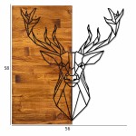 ΔΙΑΚΟΣΜΗΤΙΚΟ ΤΟΙΧΟΥ ΞΥΛΙΝΟ ΜΕ ΜΕΤΑΛΛΙΚO ΤΑΡΑΝΔΟ HM7332 56Χ3Χ58 εκ.