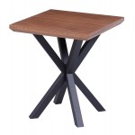 ΒΟΗΘΗΤΙΚΟ ΤΡΑΠΕΖΑΚΙ ΣΑΛΟΝΙΟΥ HM9471.02 MDF ΜΕ ΚΑΠΛΑΜΑ ΑΠΟ ΞΥΛΟ ΚΑΡΥΔΙΑΣ-ΜΕΤΑΛ.ΒΑΣΗ 50x50x58Υεκ.