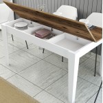 ΤΡΑΠΕΖΙ ΤΡΑΠΕΖΑΡΙΑΣ HM9507.07 ΜΕΛΑΜΙΝΗ ΛΕΥΚΗ-ΚΑΡΥΔΙ ΜΕ ΑΠΟΘ.ΧΩΡΟ 145x88x75Yεκ.