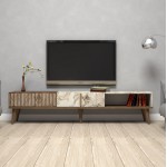 ΕΠΙΠΛΟ ΤΗΛΕΟΡΑΣΗΣ HM9512.03 ΜΕΛΑΜΙΝΗΣ ΚΑΡΥΔΙ ΚΑΙ ΟΨΗ ΛΕΥΚΟΥ ΜΑΡΜΑΡΟΥ 180x35x40Yεκ.