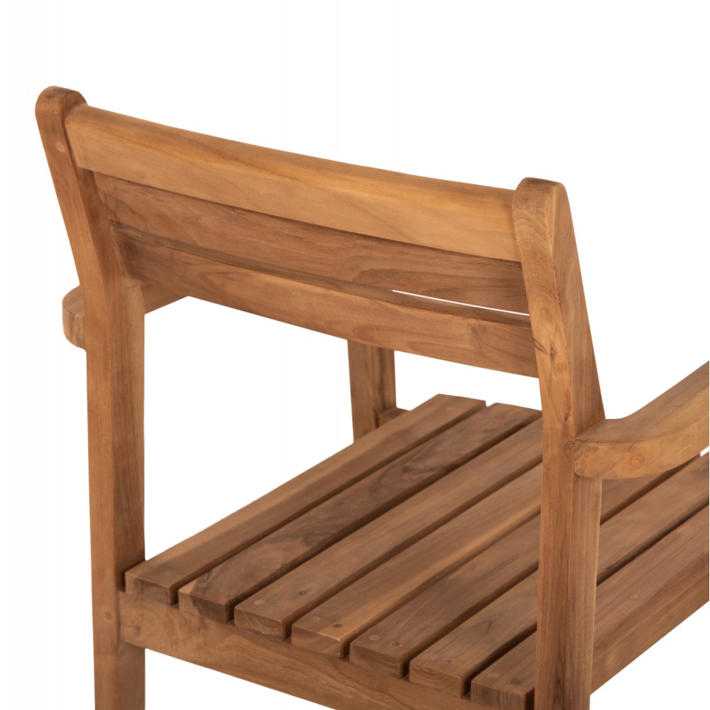 ΠΟΛΥΘΡΟΝΑ ERIETTA ΞΥΛΟ TEAK ΣΤΟΙΒΑΖΟΜΕΝΗ HM9534 ΣΕ ΦΥΣΙΚΟ ΧΡΩΜΑ 60x54x87Y εκ.