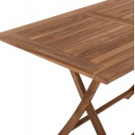 ΤΡΑΠΕΖΙ ΤΡΑΠΕΖΑΡΙΑΣ KENDALL ΠΤΥΣΣΟΜΕΝΟ HM9542 TEAK ΣΕ ΦΥΣΙΚΟ ΧΡΩΜΑ 120x80x75Yεκ.