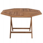 ΤΡΑΠΕΖΙ ΠΟΛΥΓΩΝΟ KENDALL ΠΤΥΣΣΟΜΕΝΟ HM9545 TEAK ΣΕ ΦΥΣΙΚΟ ΧΡΩΜΑ 120x120x75Yεκ.