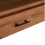 ΚΟΝΣΟΛΑ ΜΕ 3 ΣΥΡΤΑΡΙΑ HM9556 ΑΝΑΚΥΚΛΩΜΕΝΟ ΞΥΛΟ ΤΕΑΚ ΣΕ ΦΥΣΙΚΟ ΧΡΩΜΑ 180x45x80Yεκ.