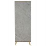ΠΑΠΟΥΤΣΟΘΗΚΗ-ΝΤΟΥΛΑΠΙ ALVARO HM8954.11 ΜΕΛΑΜΙΝΗ SONAMA-STONE TEXTURE 50Χ38Χ135Yεκ.