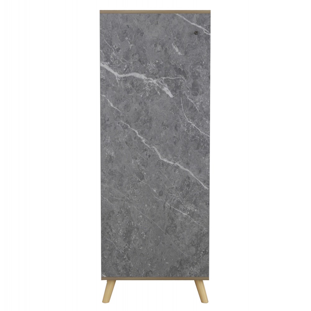 ΠΑΠΟΥΤΣΟΘΗΚΗ-ΝΤΟΥΛΑΠΙ ALVARO HM8954.12 ΜΕΛΑΜΙΝΗ SONAMA-STONE TEXTURE 50Χ38Χ135Yεκ.