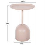 ΤΡΑΠΕΖΙ ΒΟΗΘΗΤΙΚΟ ΣΤΡΟΓΓΥΛΟ DELBEL HM4265.10 ΜΕΤΑΛΛΟ ΣΕ ΕΚΡΟΥ Φ45,5x58,5 εκ.