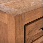ΜΠΟΥΦΕΣ GRAYSON HM9802 ΑΝΑΚΥΚΛΩΜΕΝΟ ΞΥΛΟ TEAK ΣΕ ΦΥΣΙΚΟ 220x50x90Υεκ.