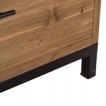 ΒΙΒΛΙΟΘΗΚΗ ROMULUS HM9803 ΑΝΑΚΥΚΛΩΜΕΝΟ ΞΥΛΟ ΤΕΑΚ ΜΕ 2 ΣΥΡΤΑΡΙΑ 140x30x210,5Yεκ.