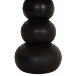 ΒΟΗΘΗΤΙΚΟ ΤΡΑΠΕΖΑΚΙ ΣΤΡΟΓΓΥΛΟ JACKY HM9890 SUAR ΞΥΛΟ ΦΥΣΙΚΟ & ΜΑΥΡΟ Φ40x45,5Υεκ.