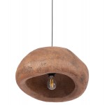 ΦΩΤΙΣΤΙΚΟ ΟΡΟΦΗΣ ΜΕ ΟΨΗ ΠΕΤΡΑΣ STONER (M) HM4418 ΣΚΟΥΡΟ ΜΠΕΖ 56x31x31Υεκ.