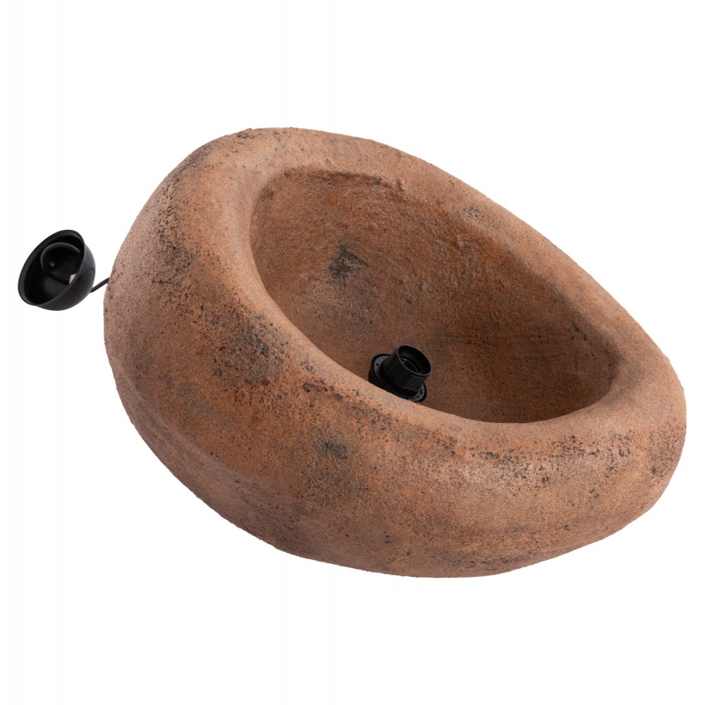 ΦΩΤΙΣΤΙΚΟ ΟΡΟΦΗΣ ΜΕ ΟΨΗ ΠΕΤΡΑΣ STONER (M) HM4418 ΣΚΟΥΡΟ ΜΠΕΖ 56x31x31Υεκ.