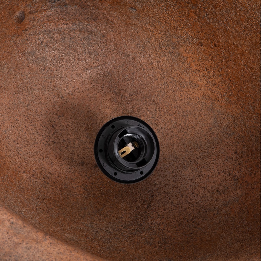 ΦΩΤΙΣΤΙΚΟ ΟΡΟΦΗΣ ΜΕ ΟΨΗ ΠΕΤΡΑΣ STONER (M) HM4418 ΣΚΟΥΡΟ ΜΠΕΖ 56x31x31Υεκ.