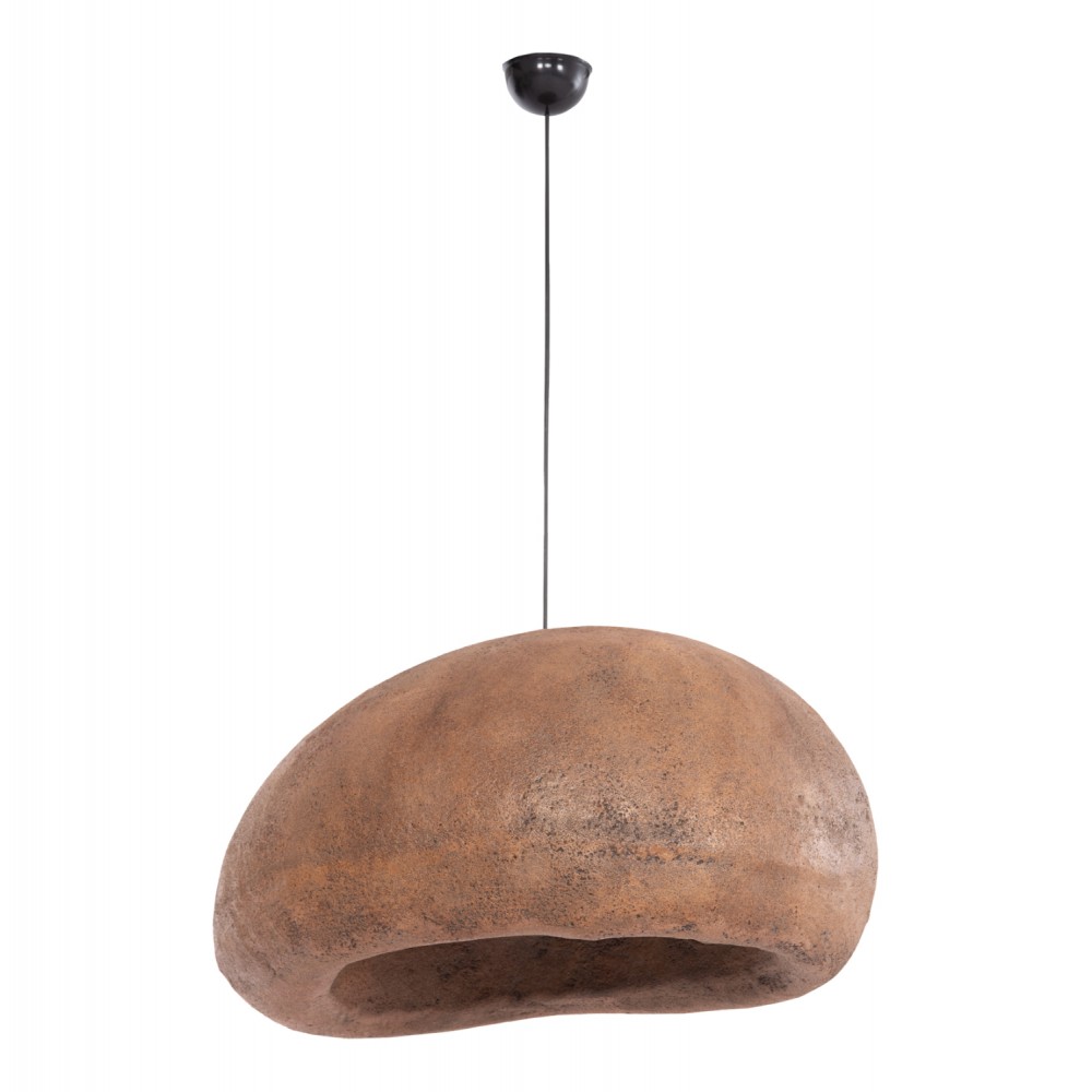 ΦΩΤΙΣΤΙΚΟ ΟΡΟΦΗΣ ΜΕ ΟΨΗ ΠΕΤΡΑΣ STONER (L) HM4419 ΣΚΟΥΡΟ ΜΠΕΖ 72x60x32Υεκ.