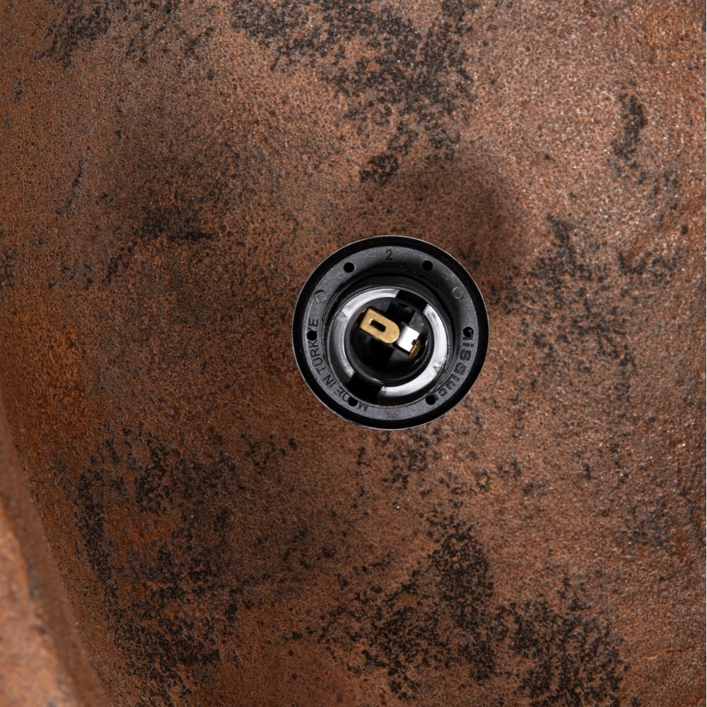 ΦΩΤΙΣΤΙΚΟ ΟΡΟΦΗΣ ΜΕ ΟΨΗ ΠΕΤΡΑΣ STONER (L) HM4419 ΣΚΟΥΡΟ ΜΠΕΖ 72x60x32Υεκ.