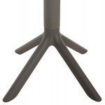 ΤΡΑΠΕΖΙ ΠΟΛΥΠΡΟΠΥΛΕΝΙΟΥ ΣΤΡΟΓΓΥΛΟ TERRIN HM6124.15 OLIVE GREEN Φ60x75Υεκ.