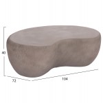 ΤΡΑΠΕΖΙ ΣΑΛΟΝΙΟΥ GERSON HM18151.03S FIBER CEMENT ΣΕ ΓΚΡΙ--104x72x40Υεκ.
