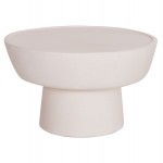 ΤΡΑΠΕΖΙ ΣΑΛΟΝΙΟΥ PIRSON HM18155.02 FIBER CEMENT ΣΕ ΛΕΥΚΟ--Φ60x36Υεκ.