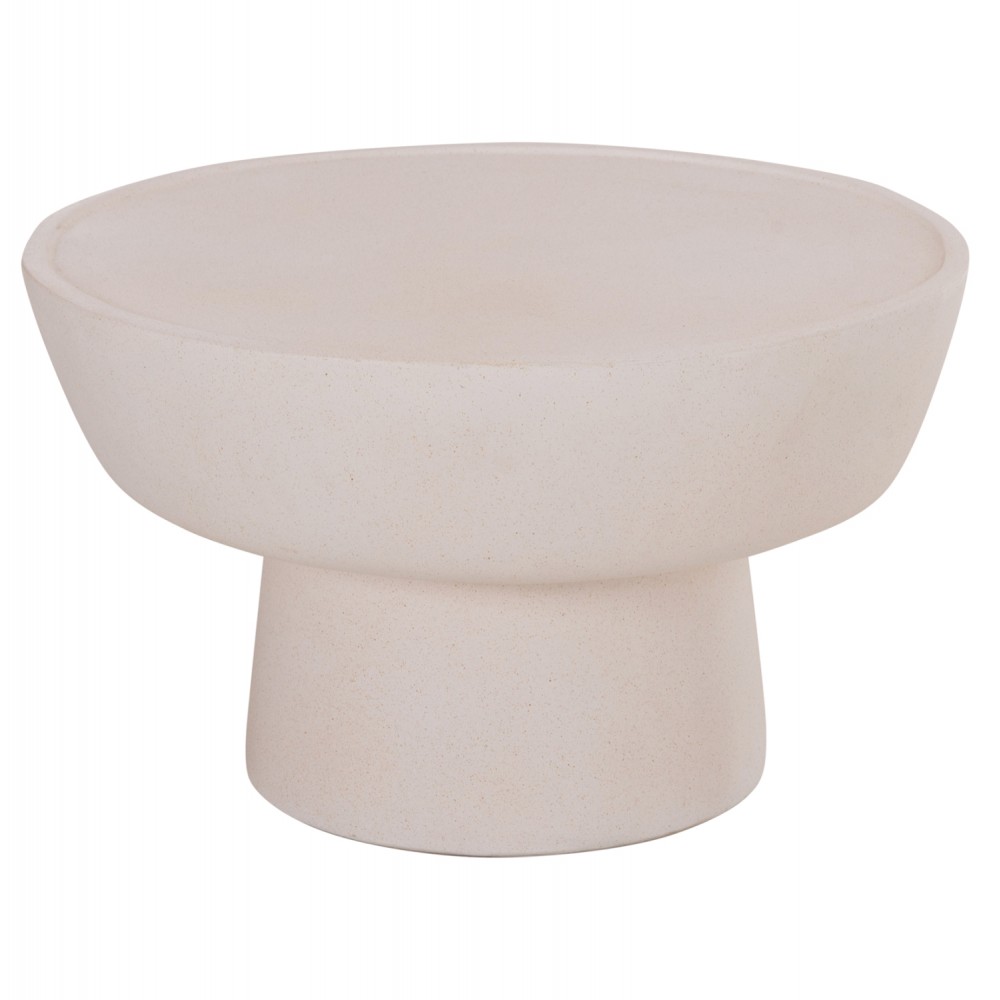 ΤΡΑΠΕΖΙ ΣΑΛΟΝΙΟΥ PIRSON HM18155.02 FIBER CEMENT ΣΕ ΛΕΥΚΟ--Φ60x36Υεκ.