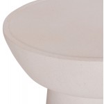 ΤΡΑΠΕΖΙ ΣΑΛΟΝΙΟΥ PIRSON HM18155.02 FIBER CEMENT ΣΕ ΛΕΥΚΟ--Φ60x36Υεκ.