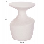 ΤΡΑΠΕΖΙ ΒΟΗΘΗΤΙΚΟ REBON HM18156.02S FIBER CEMENT ΣΕ ΛΕΥΚΟ--Φ27.5x50Υεκ.