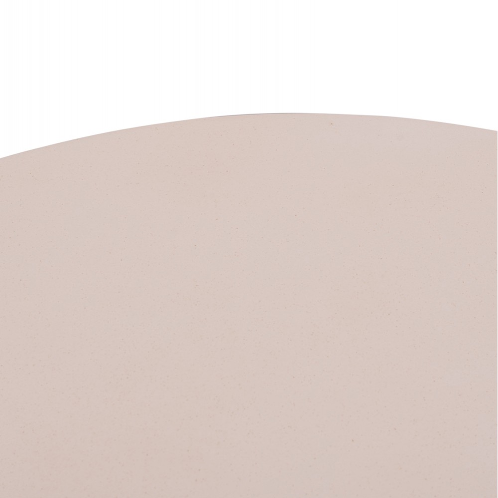 ΤΡΑΠΕΖΙ ΣΑΛΟΝΙΟΥ ANNA HM18157.02 FIBER CEMENT ΛΕΥΚΟ-ΦΥΣΙΚΟ RATTAN--Φ92x44.5Υεκ