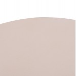 ΤΡΑΠΕΖΙ ΣΑΛΟΝΙΟΥ ANNA HM18157.02 FIBER CEMENT ΛΕΥΚΟ-ΦΥΣΙΚΟ RATTAN--Φ92x44.5Υεκ