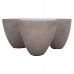 ΤΡΑΠΕΖΙ ΣΑΛΟΝΙΟΥ SALLEN HM18161.03 FIBER CEMENT ΣΕ ΓΚΡΙ--108x94x38,5Υεκ.