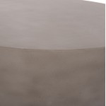 ΤΡΑΠΕΖΙ ΣΑΛΟΝΙΟΥ ΣΤΡΟΓΓΥΛΟ ALLAN HM18162.03 FIBER CEMENT ΣΕ ΓΚΡΙ--Φ92x49Υεκ.