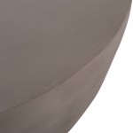 ΤΡΑΠΕΖΙ ΣΑΛΟΝΙΟΥ ΣΤΡΟΓΓΥΛΟ ALLAN HM18162.03 FIBER CEMENT ΣΕ ΓΚΡΙ--Φ92x49Υεκ.