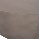 ΤΡΑΠΕΖΙ ΣΑΛΟΝΙΟΥ ΣΤΡΟΓΓΥΛΟ ALLAN HM18162.03 FIBER CEMENT ΣΕ ΓΚΡΙ--Φ92x49Υεκ.