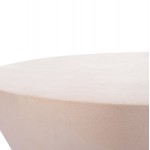 ΤΡΑΠΕΖΙ ΣΑΛΟΝΙΟΥ ΣΤΡΟΓΓΥΛΟ ALLAN HM18162.02 FIBER CEMENT ΣΕ ΑΝΟΙΧΤΟ ΜΠΕΖ--Φ92x49Υεκ.