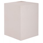 ΒΟΗΘΗΤΙΚΟ ΤΡΑΠΕΖΙ LEIA HM18163.02 FIBER CEMENT ΛΕΥΚΟ-ΞΥΛΟ TEAK 32.5x32.5x46Υεκ.