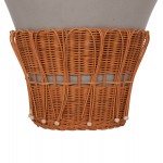 ΤΡΑΠΕΖΙ ΣΑΛΟΝΙΟΥ PERRAL HM18164.03L FIBER CEMENT ΓΚΡΙ-ΦΥΣΙΚΟ RATTAN--Φ55x45Υεκ