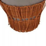 ΤΡΑΠΕΖΙ ΣΑΛΟΝΙΟΥ PERRAL HM18164.03L FIBER CEMENT ΓΚΡΙ-ΦΥΣΙΚΟ RATTAN--Φ55x45Υεκ